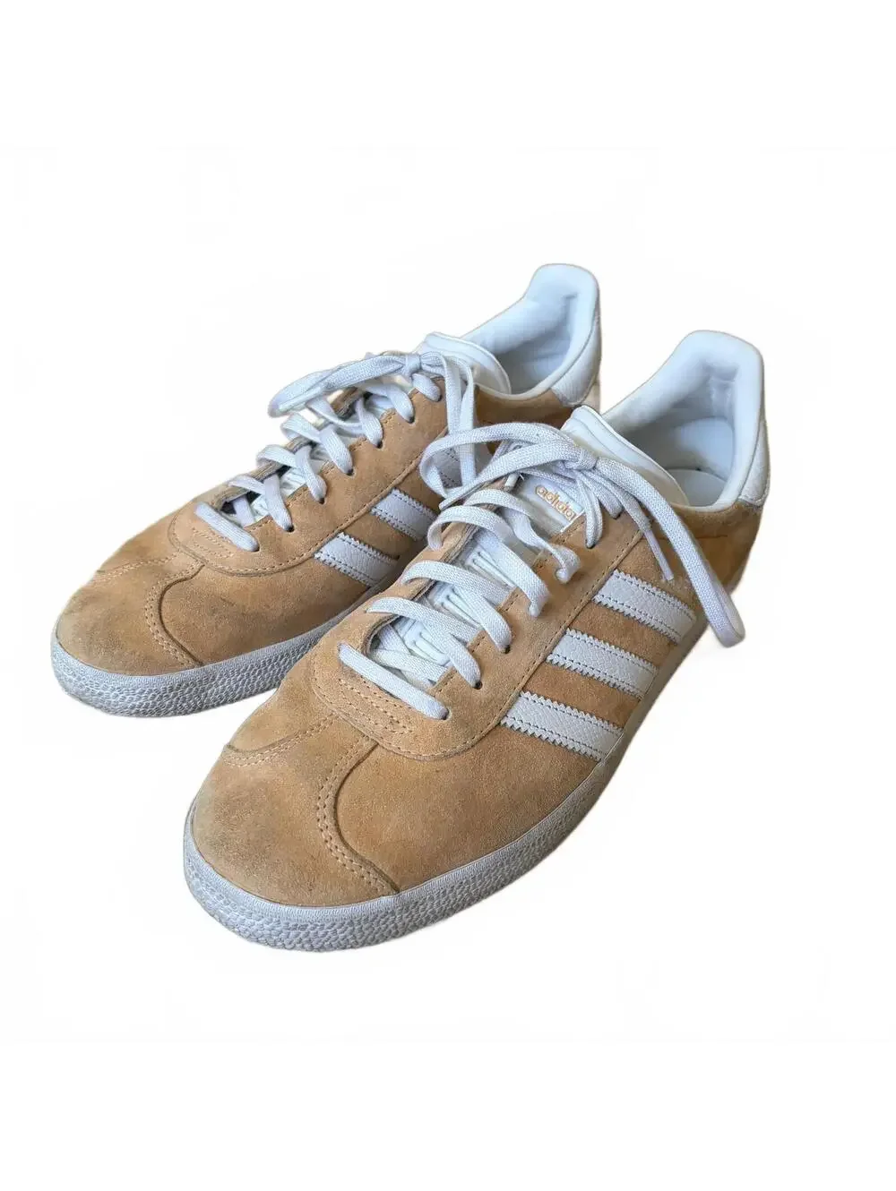 Adidas Gazelle Shoes Sneakers Suede Peach White 675001 Men's Size 11